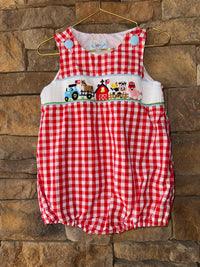 Busy Bee Farm Smocked Bubble 24M