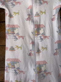 TBBC Animals Zip Up PJs 2T