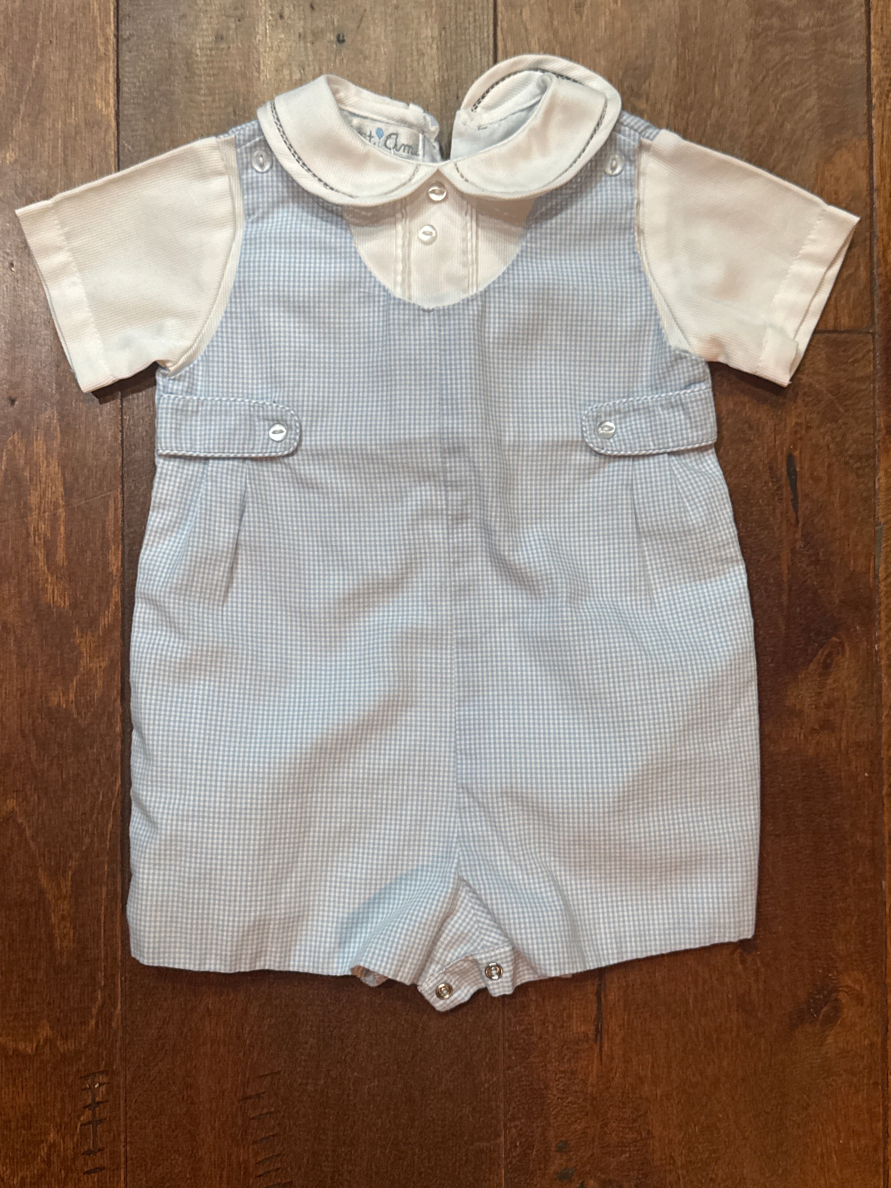 Petit Ami Gingham Jon Jon NB