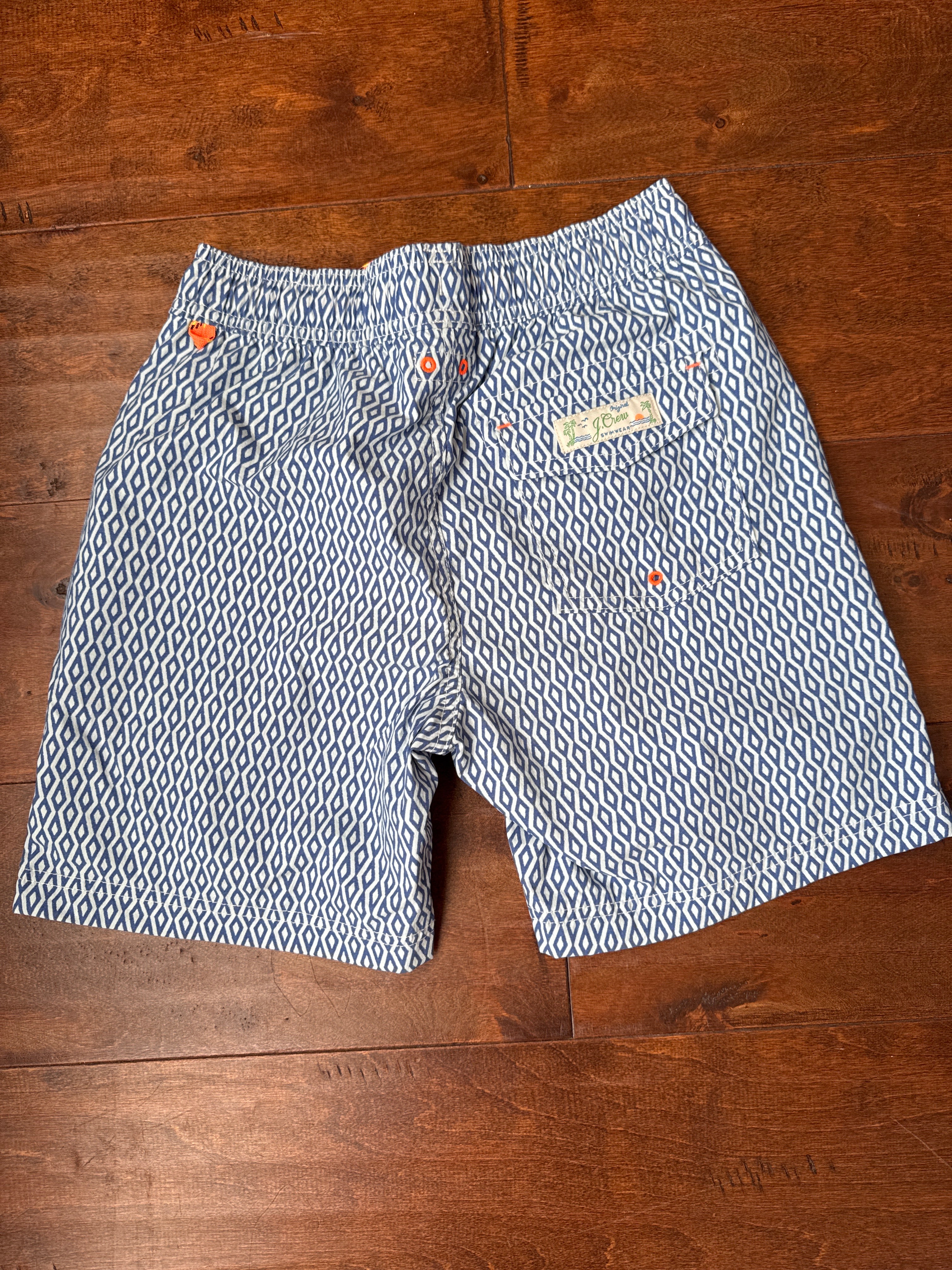 Crewcuts Diamond print Swim trunk 12