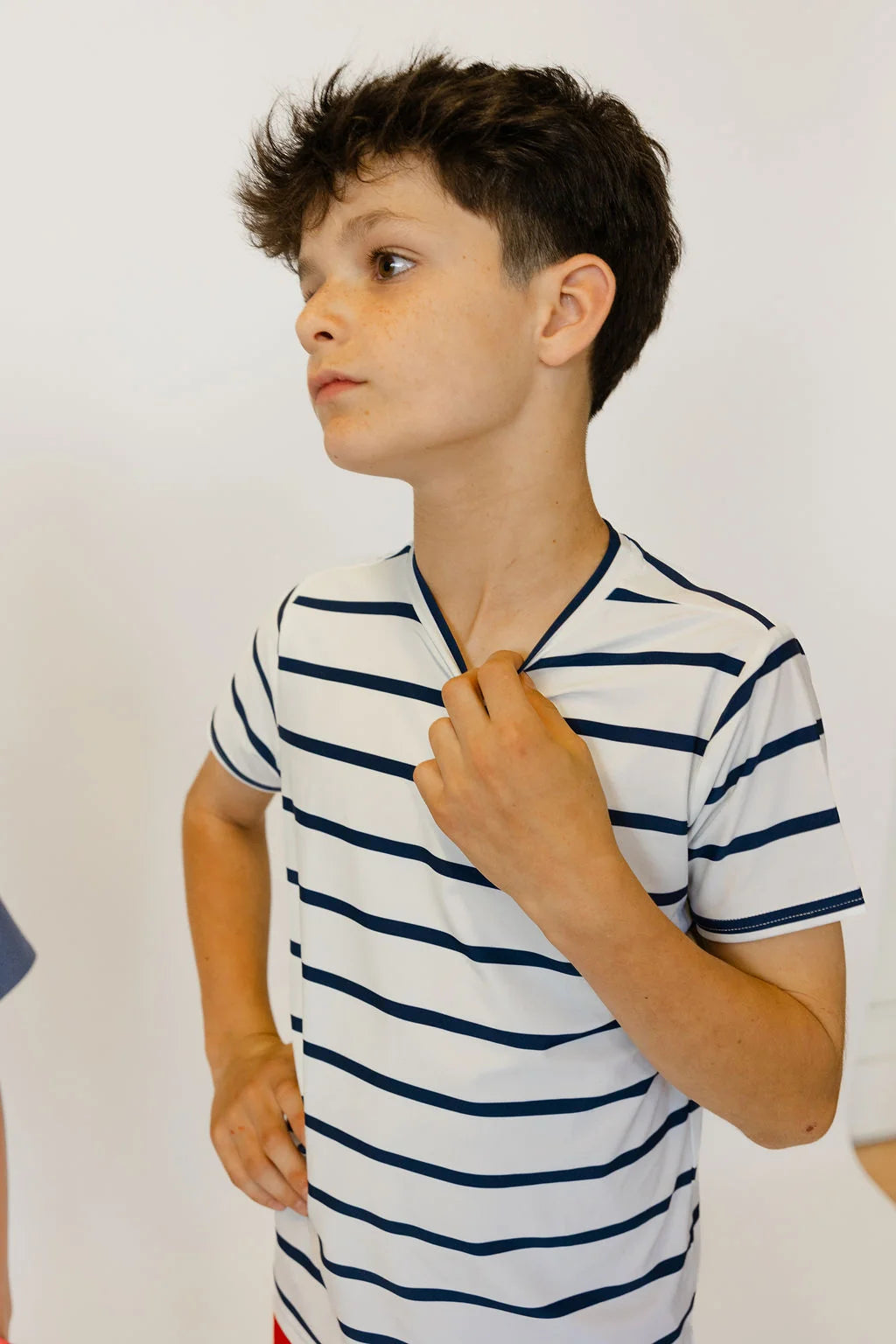 Navy and White Stripe Practice Shirt