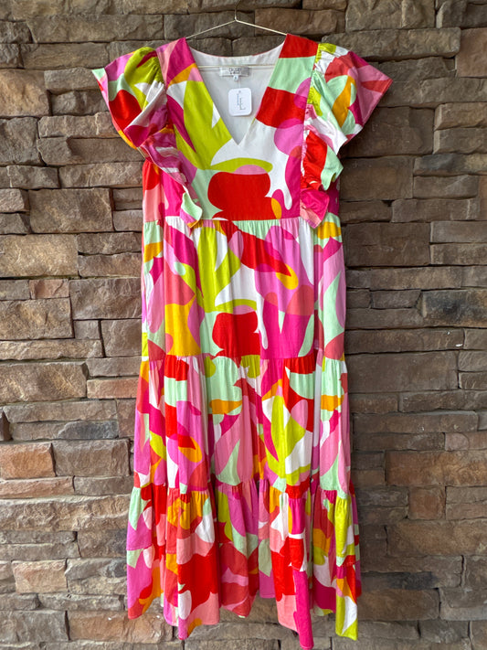 Crosby Gigi Multi Maxi Dress XL