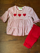 Classic Whimsy Heart Legging Set 2T
