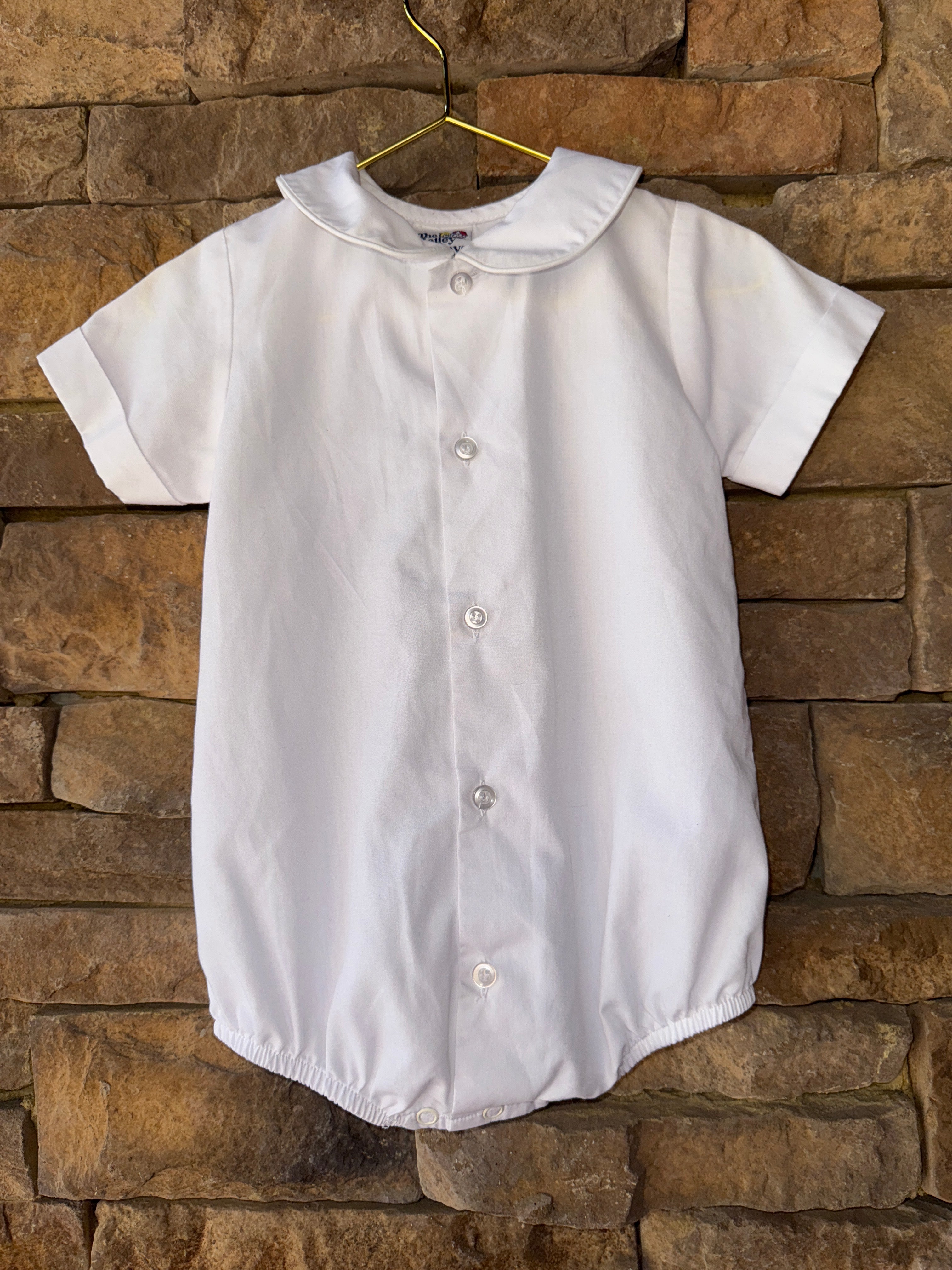 Bailey Boys Shortsleeve Peter Pan Collar 12M