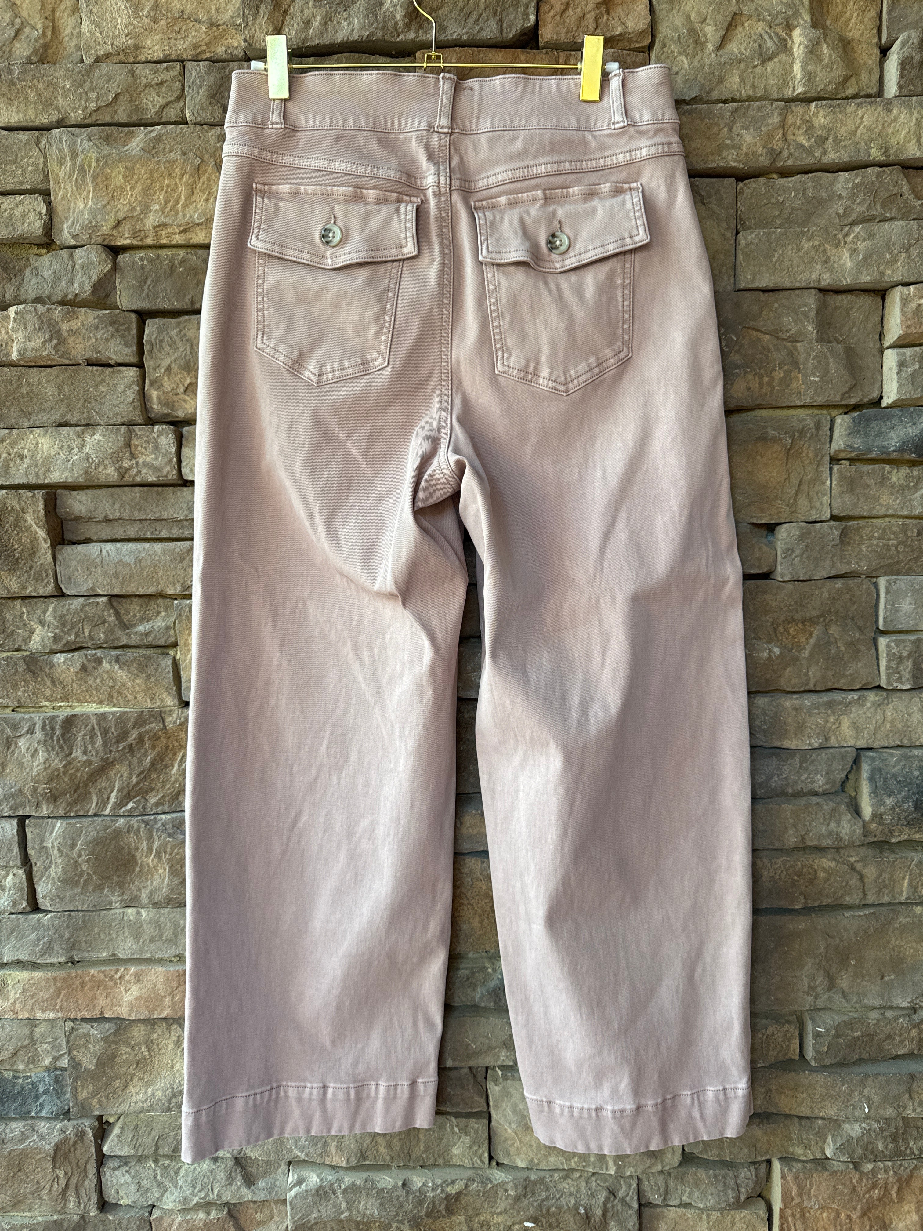Spanx Wide Leg Khaki Pant L
