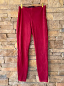 Lysse Maroon Straight Leg Pull On Denim Medium