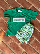 Busy Bee Smock Lucky Brother Set 3T