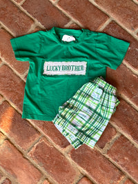 Busy Bee Smock Lucky Brother Set 3T