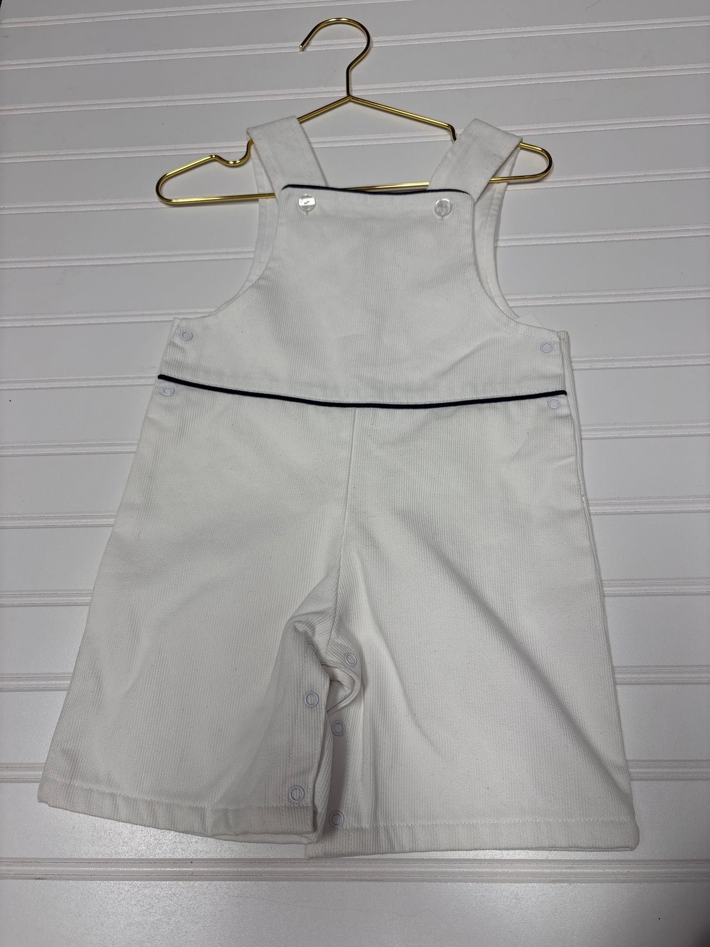 Fore Kids White Navy Trimmed Jon Jon 9-12M