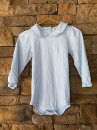 TBBC Blue Petar Pan Collared Onesie 18-24m