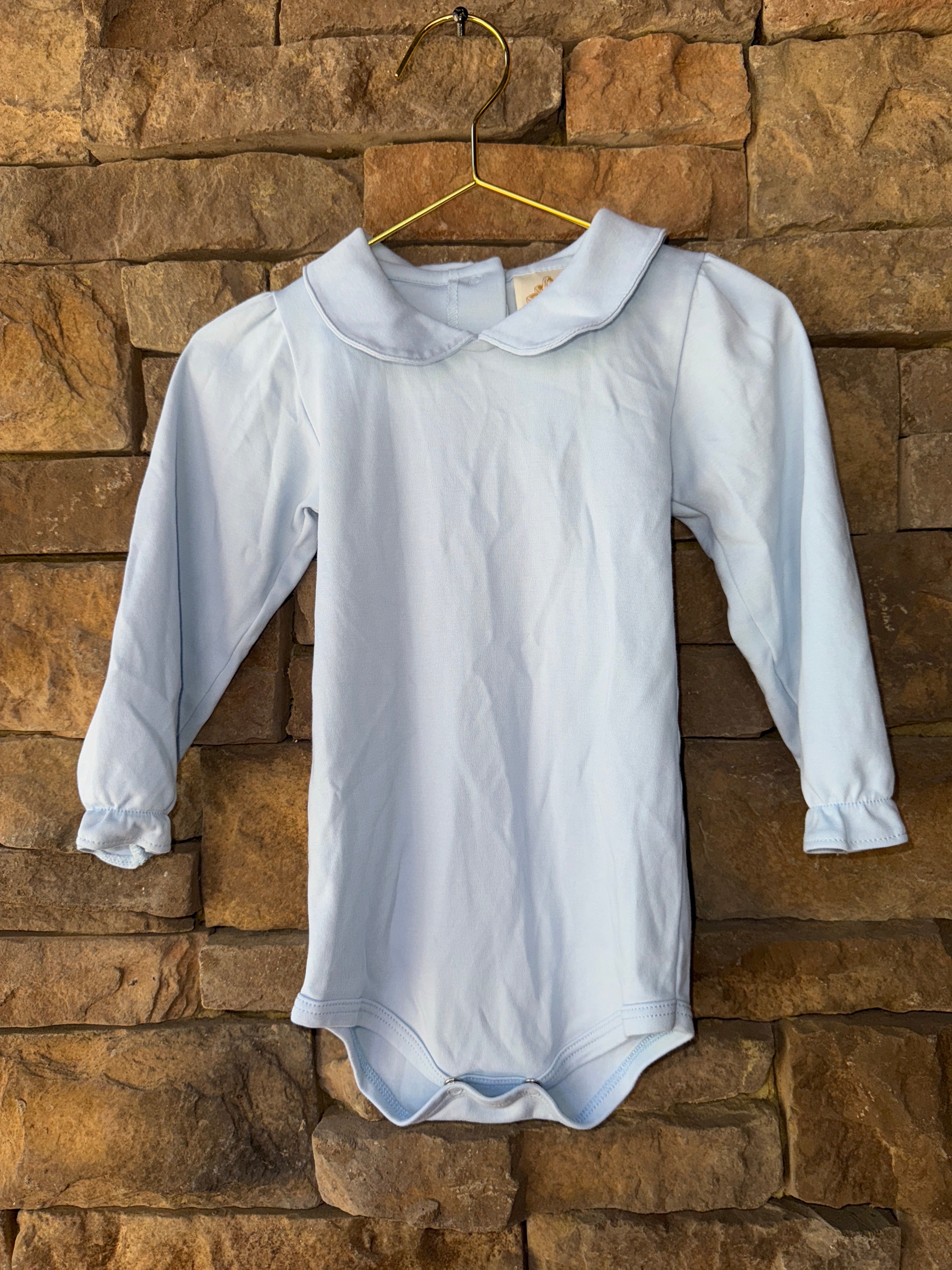 TBBC Blue Petar Pan Collared Onesie 18-24m