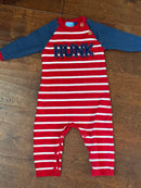 GoodLad Striped Hunk Romper 6M