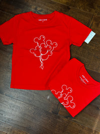Mustard and Ketchup Kids Mouse Balloon Tee S