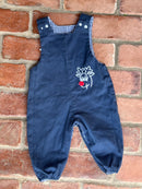 Bailey Boys Reversible Longall Reindeer/Blue Gingham 12M