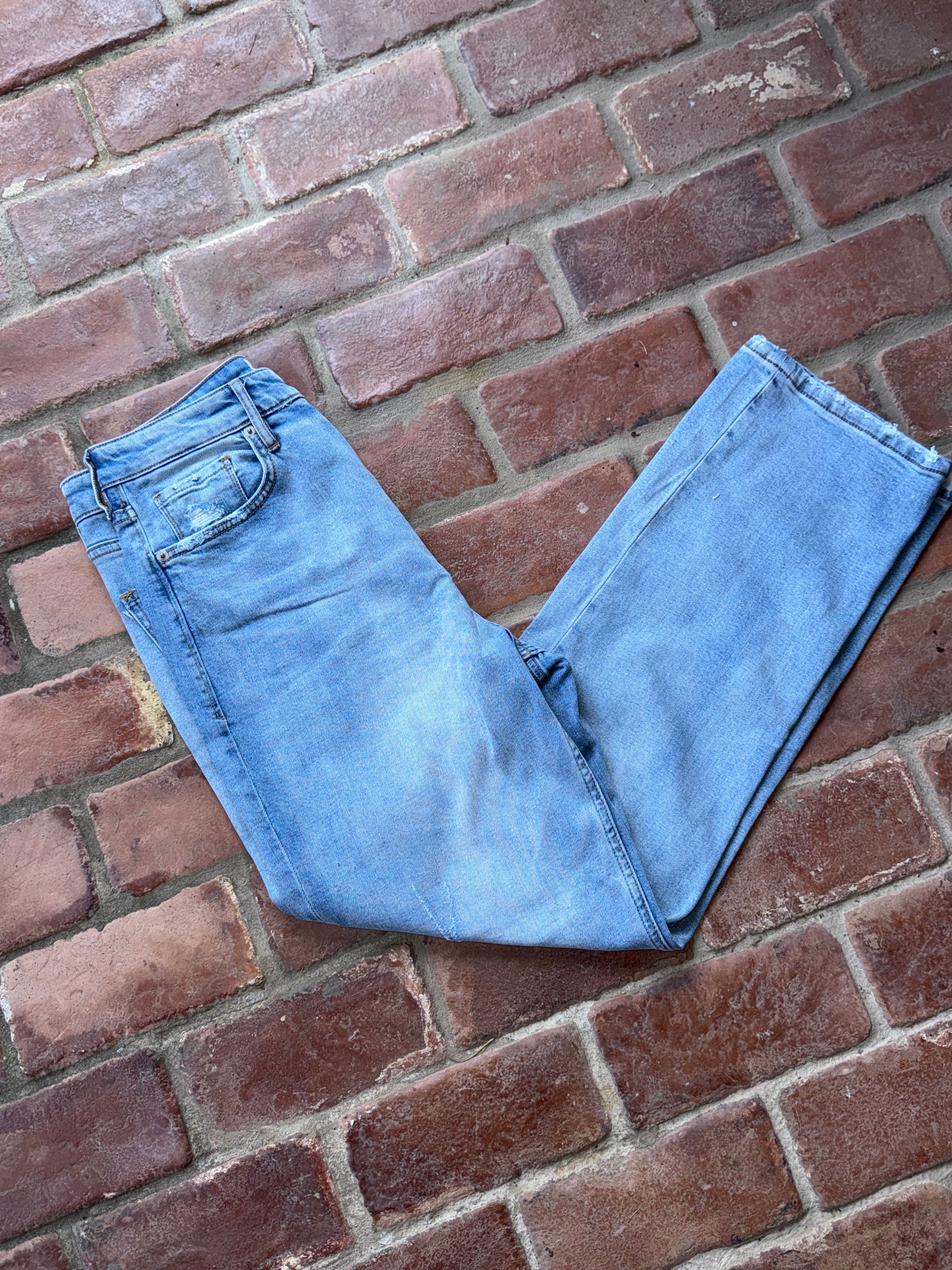 Dear John Wide Leg Light Wash Denim 29