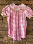 Southern Smocked Bunny Bubble 3T