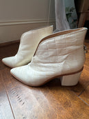 KAANAS Morellino Snake Booties White 7M
