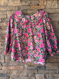 Entro LS Peony Collared Shirt XL