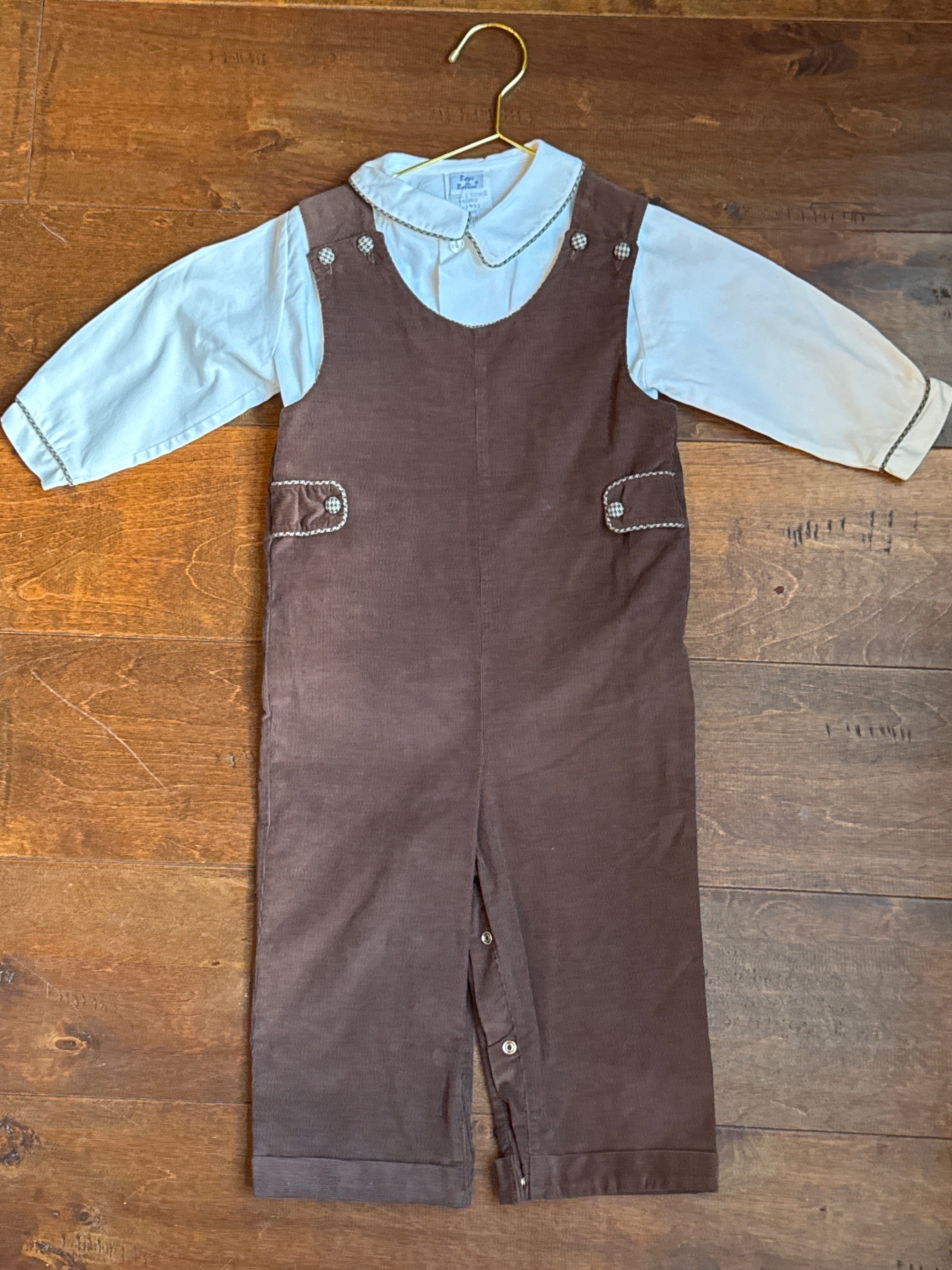 Boys n Berries Brown Cord Longall 24m