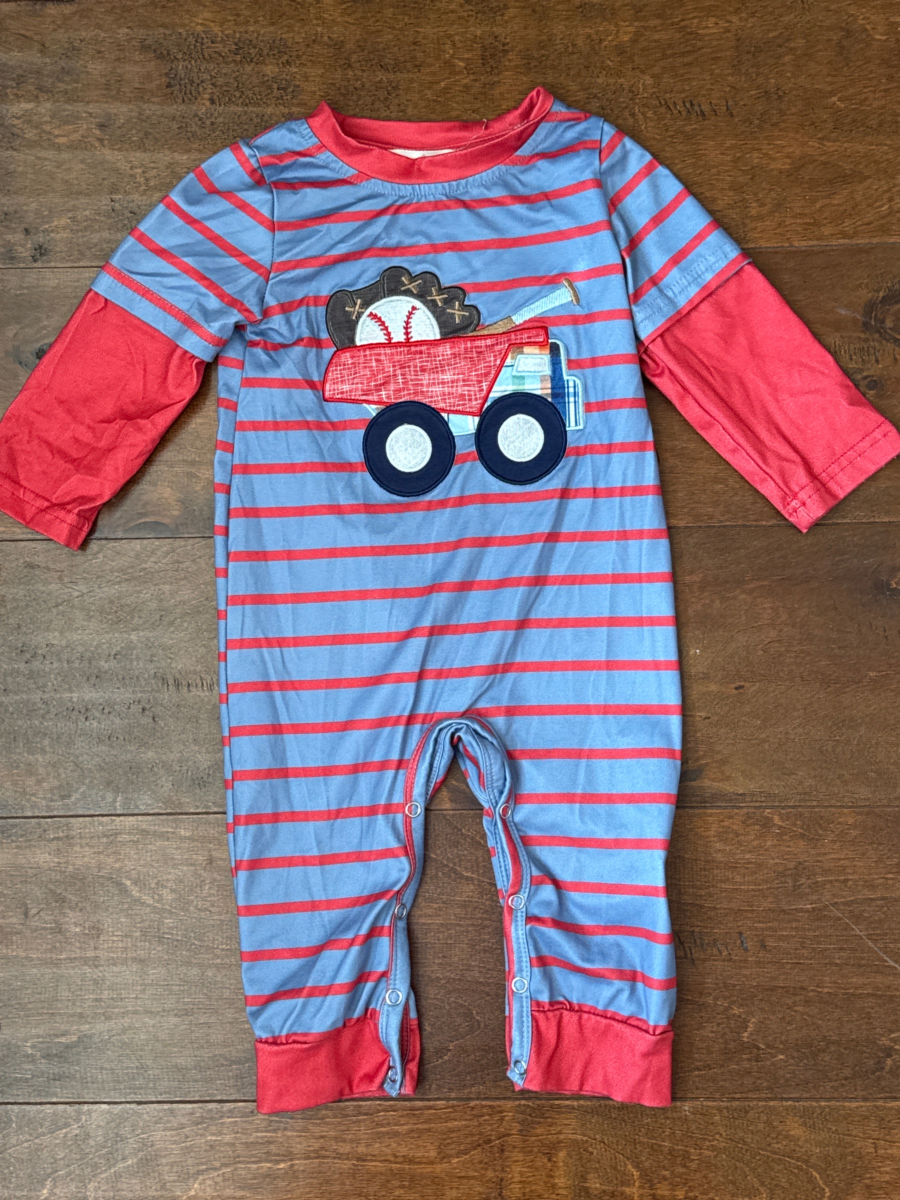 Marie Nicole Baseball Truck Longall Ls 6-12M