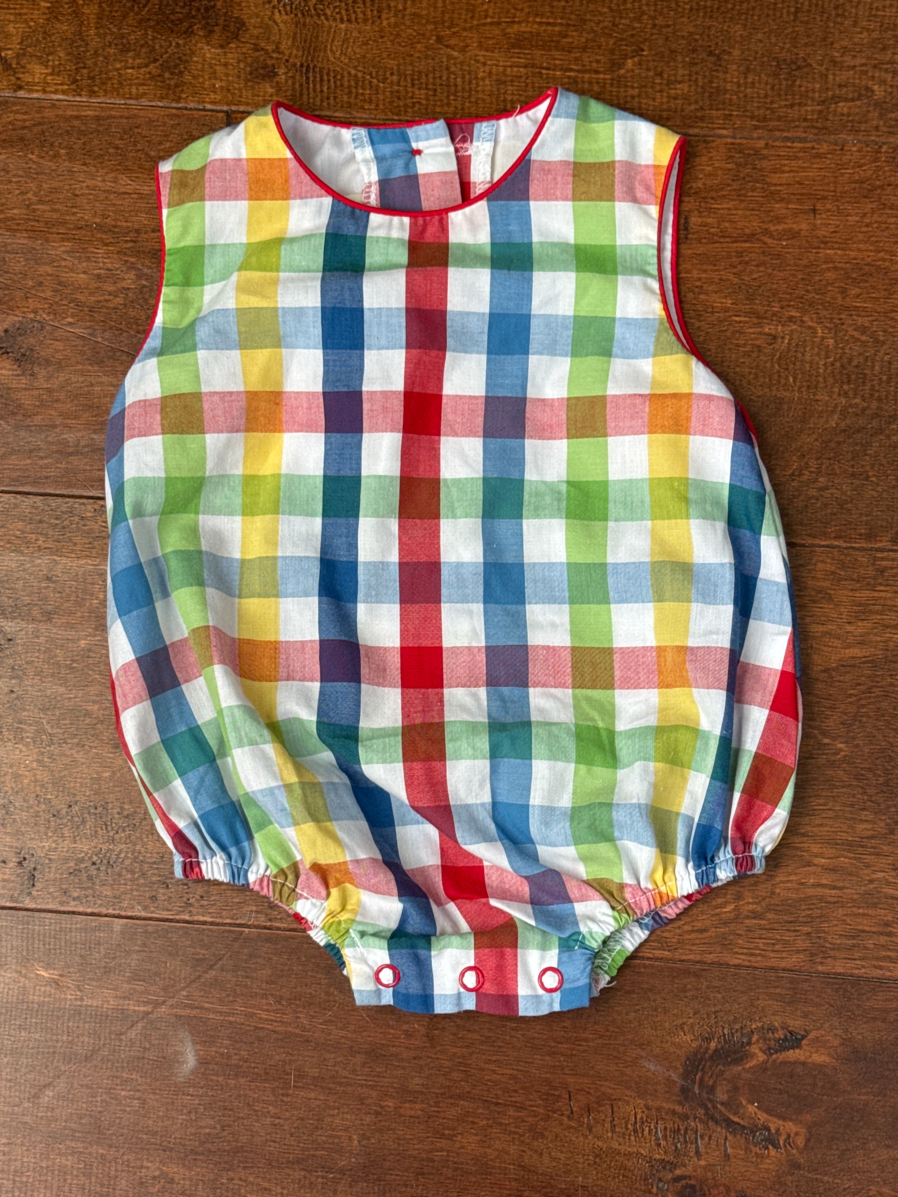 TBBC Plaid Bubble 0-6M
