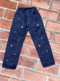Janie & Jack Christmas Cords Pants 4