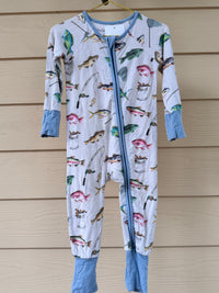 Caden Lane Fish Jammie 6-12M