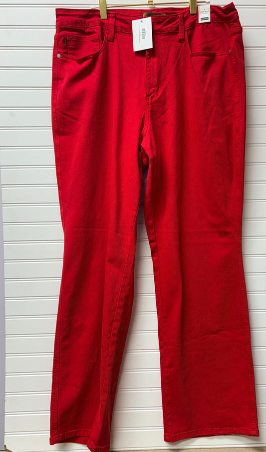 Judy Blue Red High Waist Denim 20W