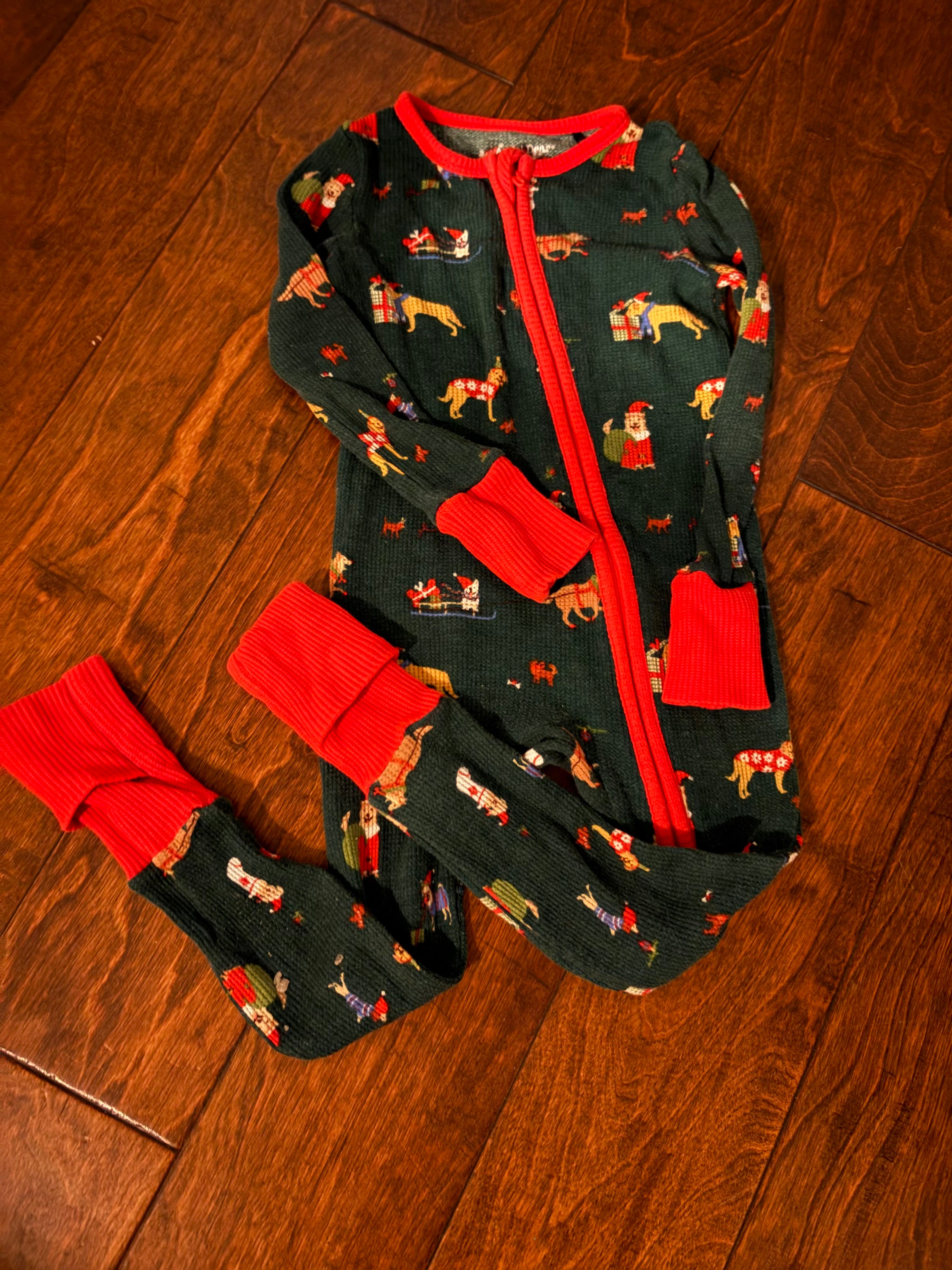 Angel Dear Christmas Dog Footie 18-24m