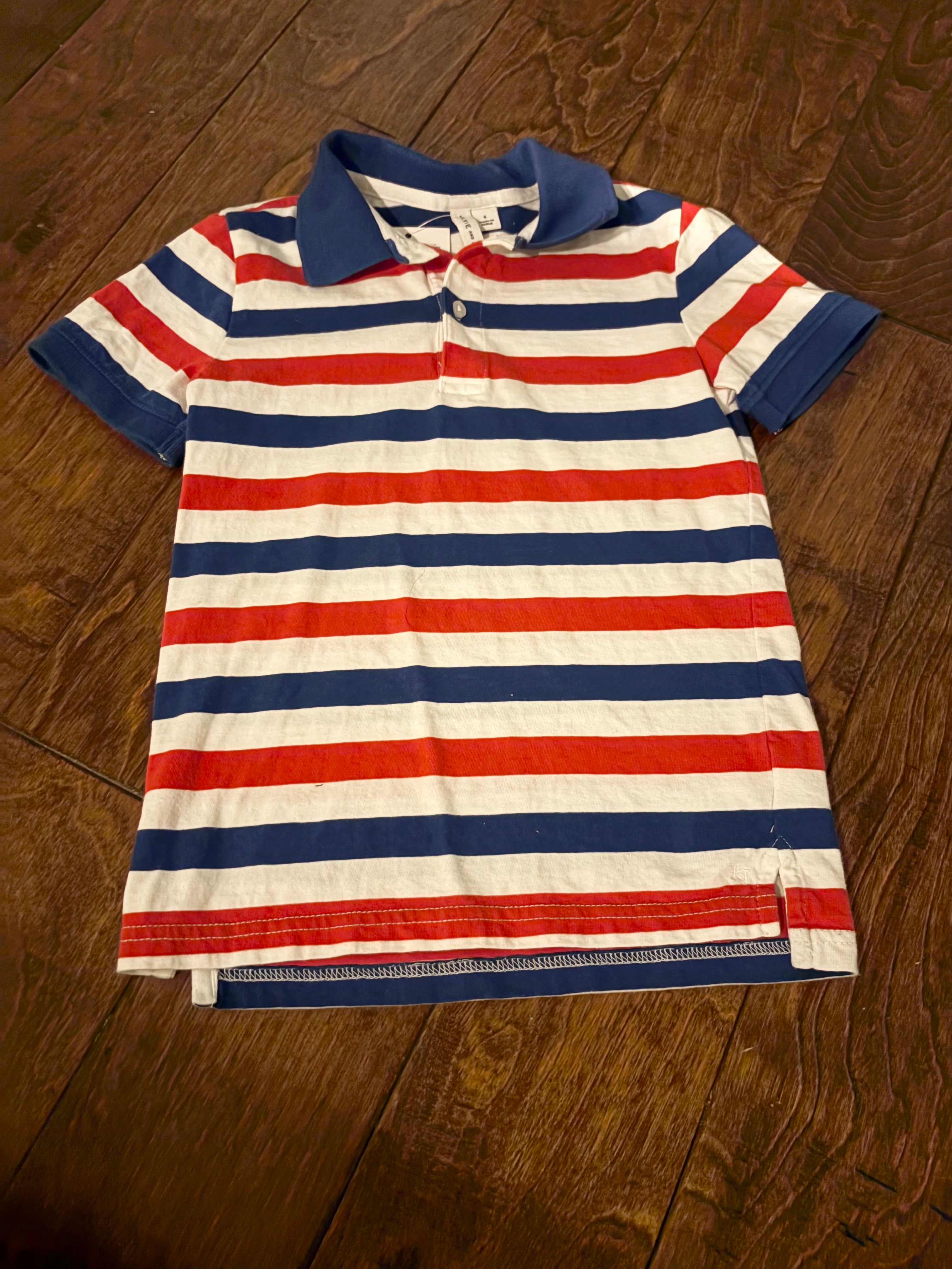 Janie and Jack Red White and Blue Polo 6