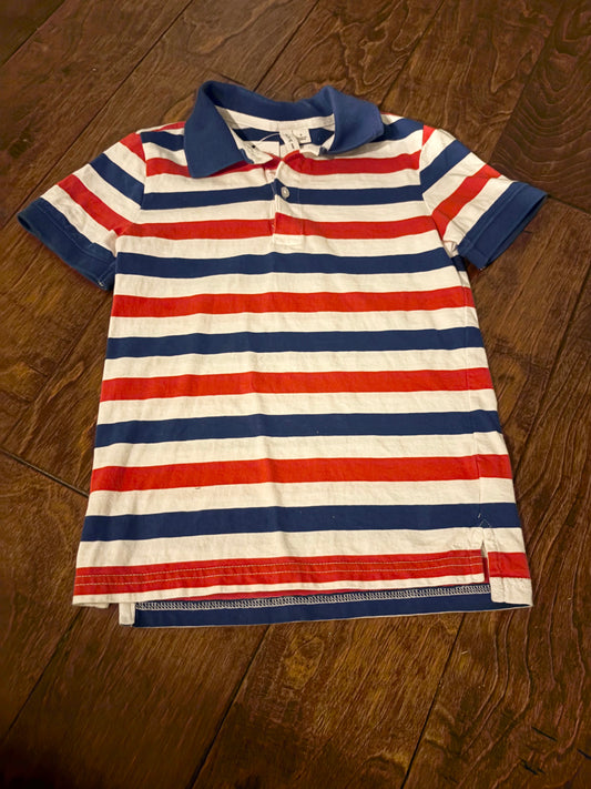 Janie and Jack Red White and Blue Polo 6