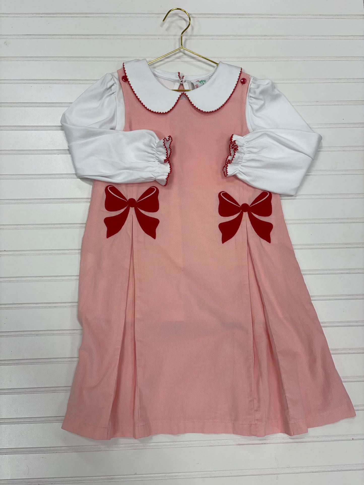 Shrimp & Grits Bow Pink Dress 7