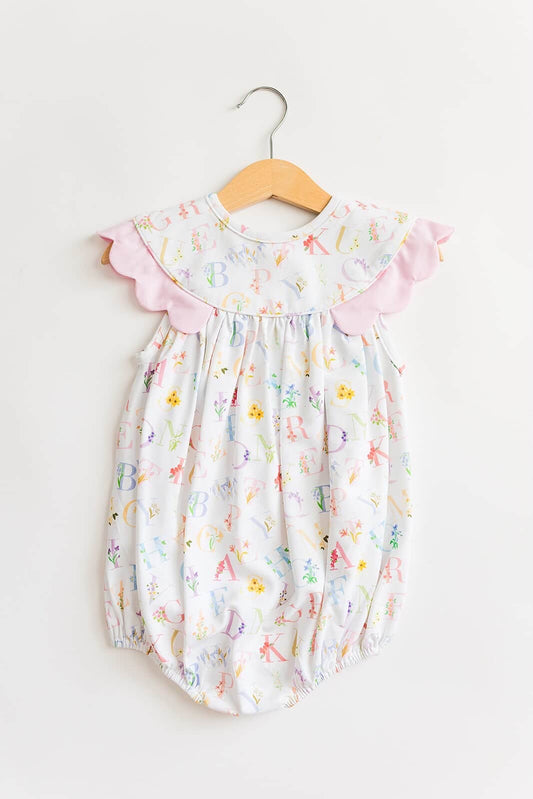 Girls Floral Alphabet Bubble