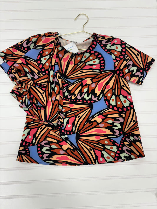 Crosby Flutter Blouse Ss XS
