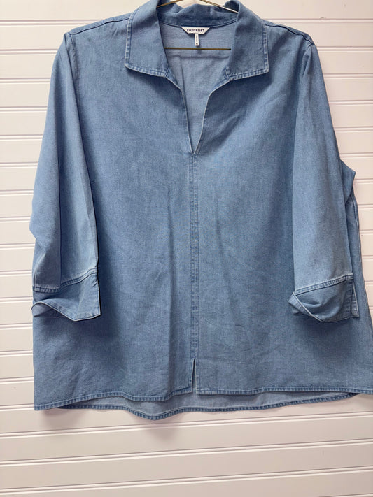 Foxcroft Denim Blouse XL