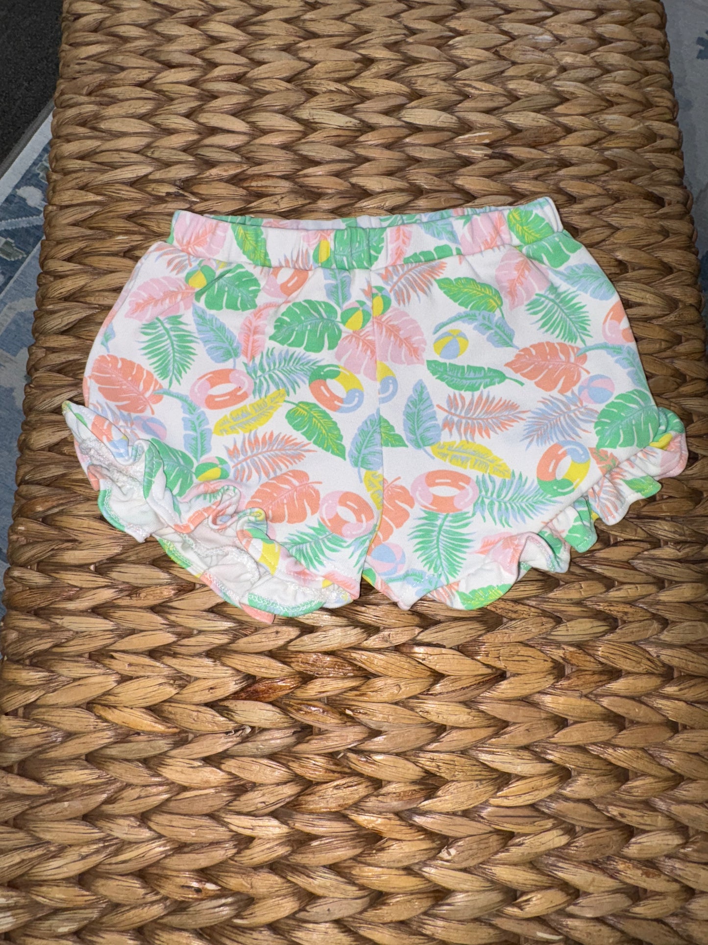 TBBC Tropical Print Ruffle Short 3T – Little Labels Co