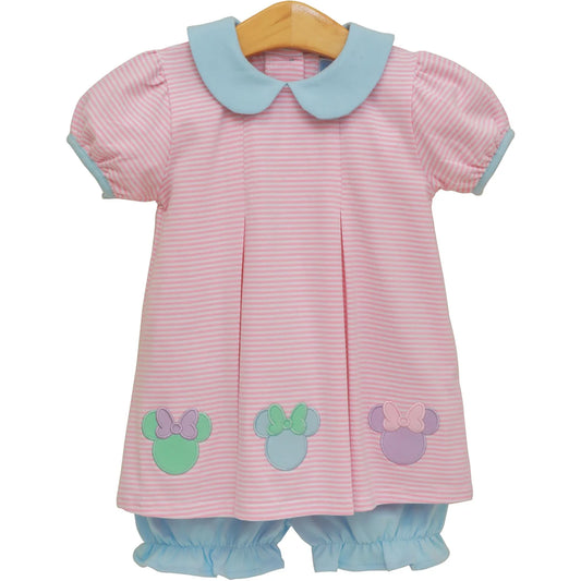 Cheerful Ears Girls Bloomer Set