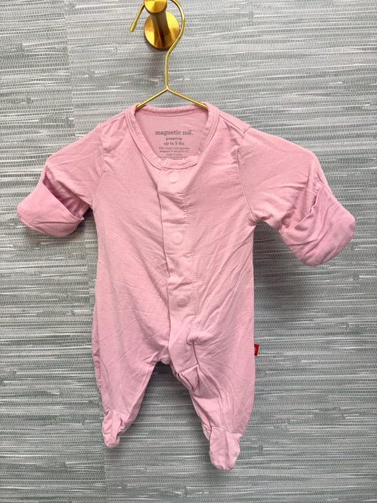 Magnetic Me Solid Pink Sleeper Preemie
