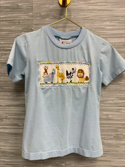 Delaney Animal Smocked TShirt 2T
