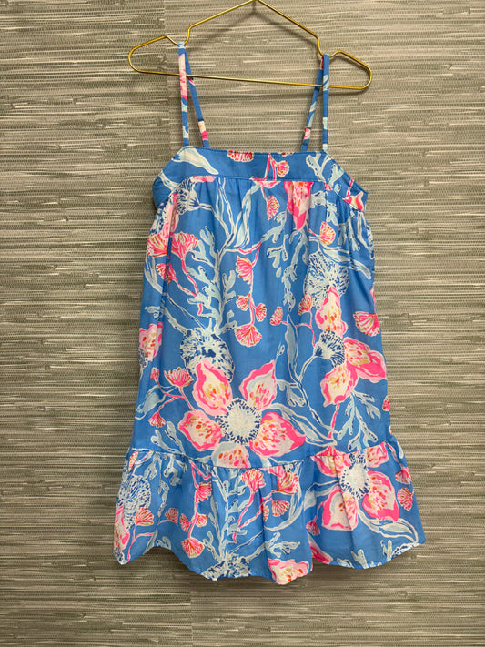 Lilly Pulitzer Blue Coral Dress 6-7