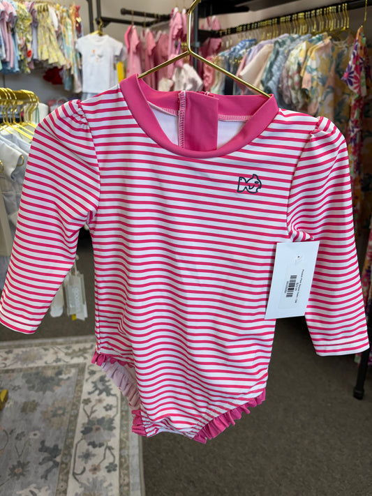 Prodoh Pink Striped Swim 12M