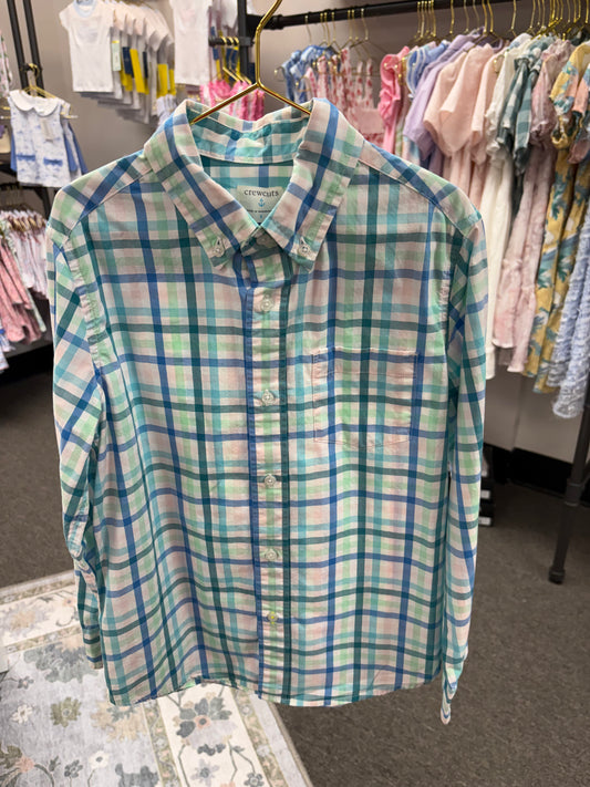 Crewcuts Plaid Ls Button up 8