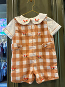 The Smocked bean Duck Jon Jon and Peter pan shirt 24M
