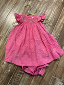 Luli & Me Pink Bloomer-Dress Set 3M