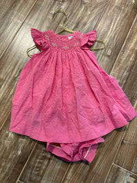 Luli & Me Pink Bloomer-Dress Set 3M