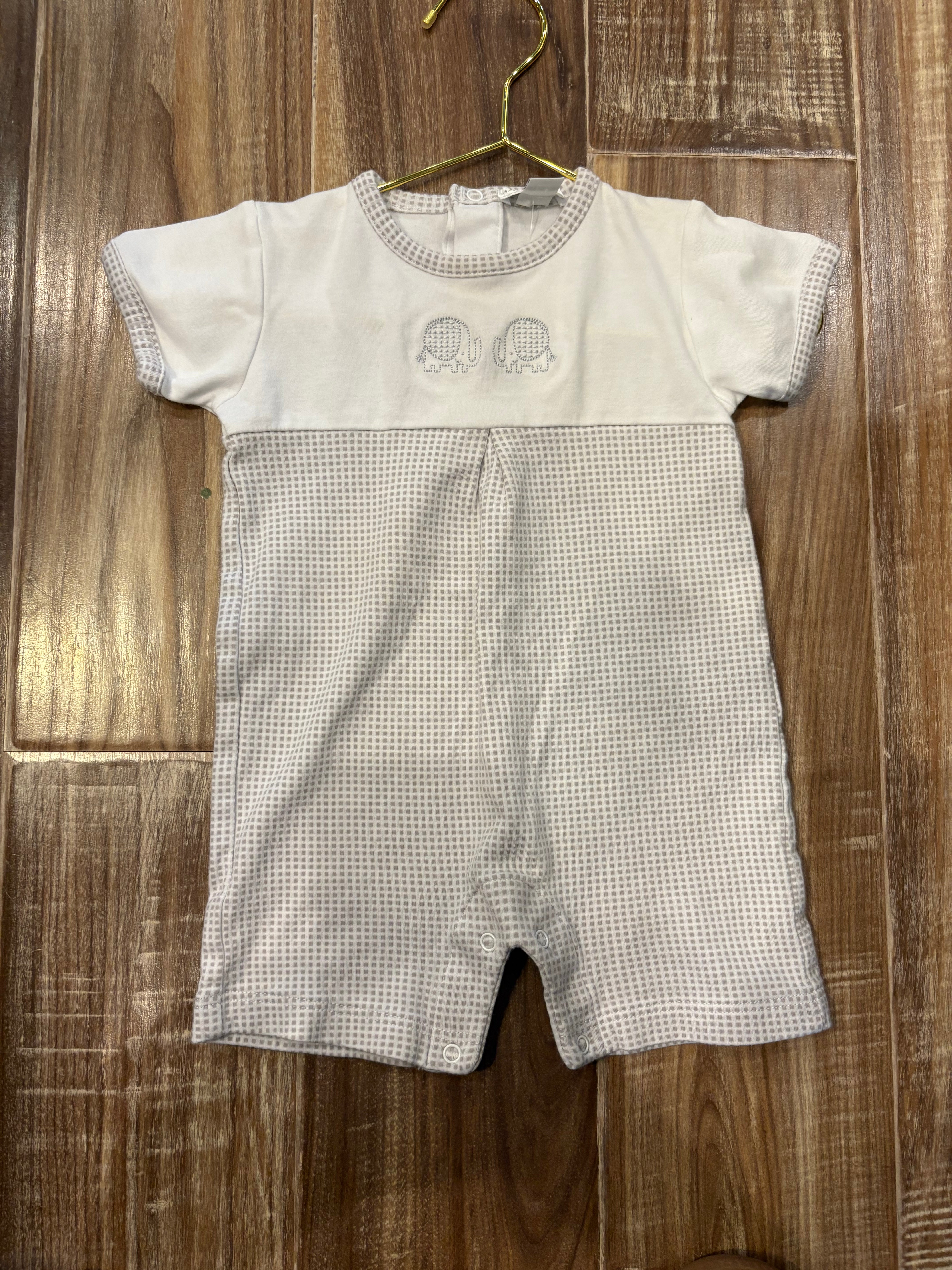Kissy Kissy Elephant Romper 6-9M