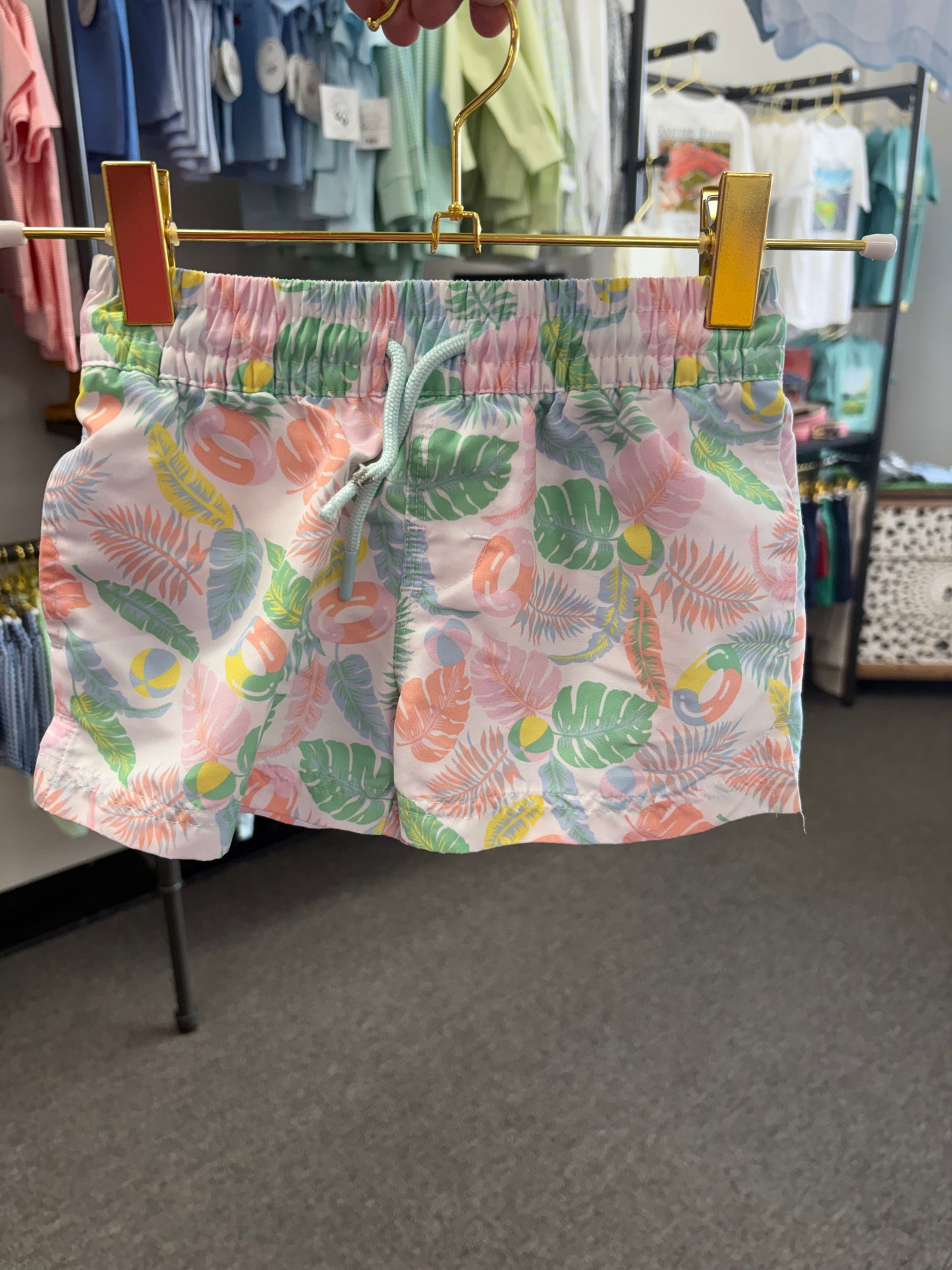 TBBC Palm Ring Printed Swim Trunk 2T