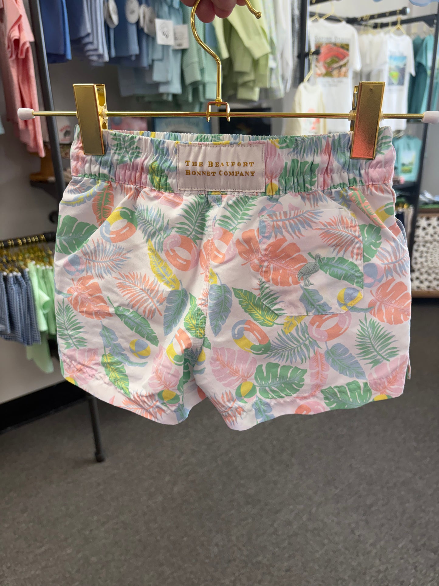 TBBC Palm Ring Printed Swim Trunk 2T