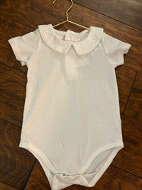 Peterpan Collared Pima Cotton Onesie 18M