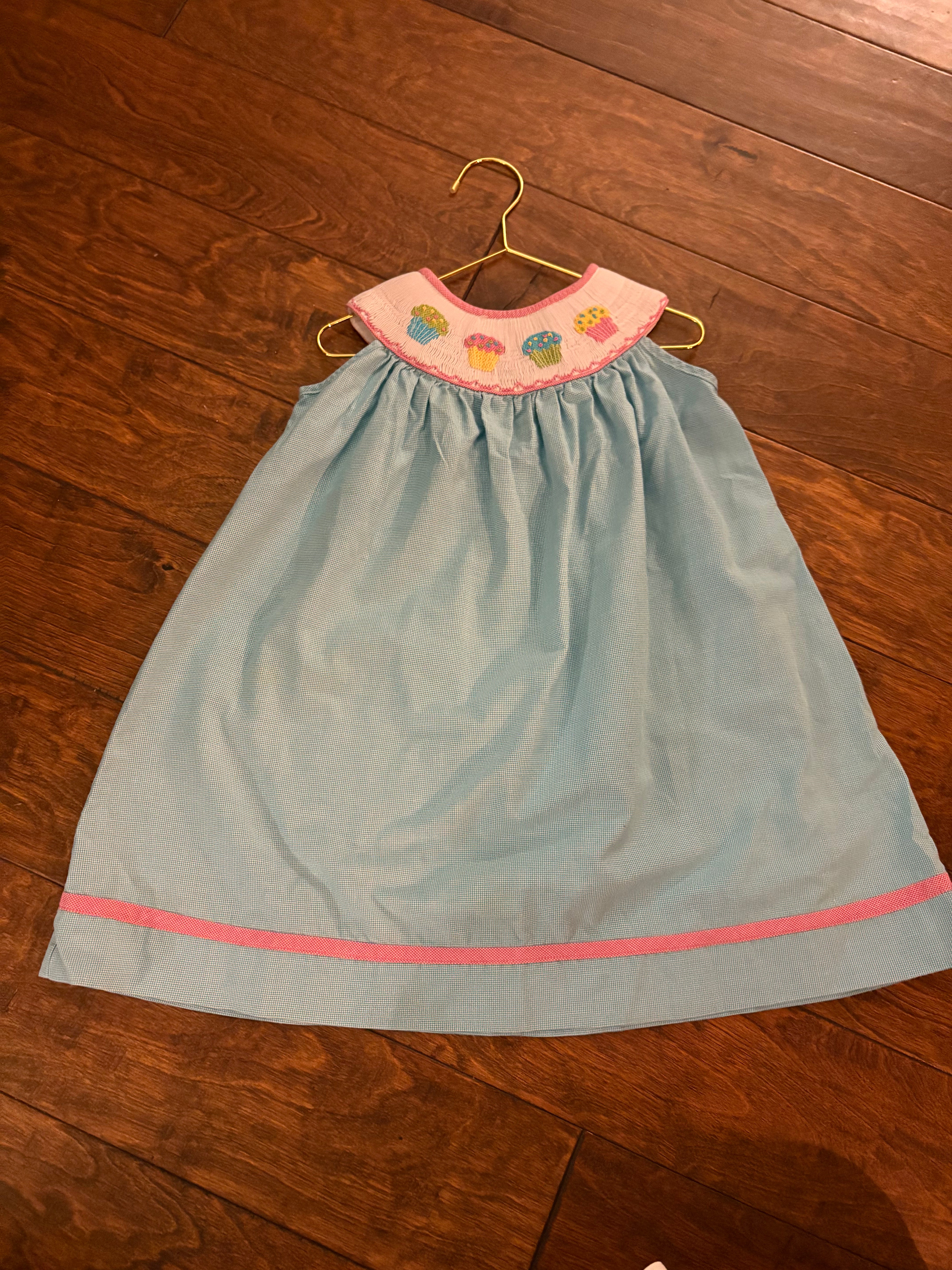 Castles and Crowns Cupcake Smocked Dress 2T